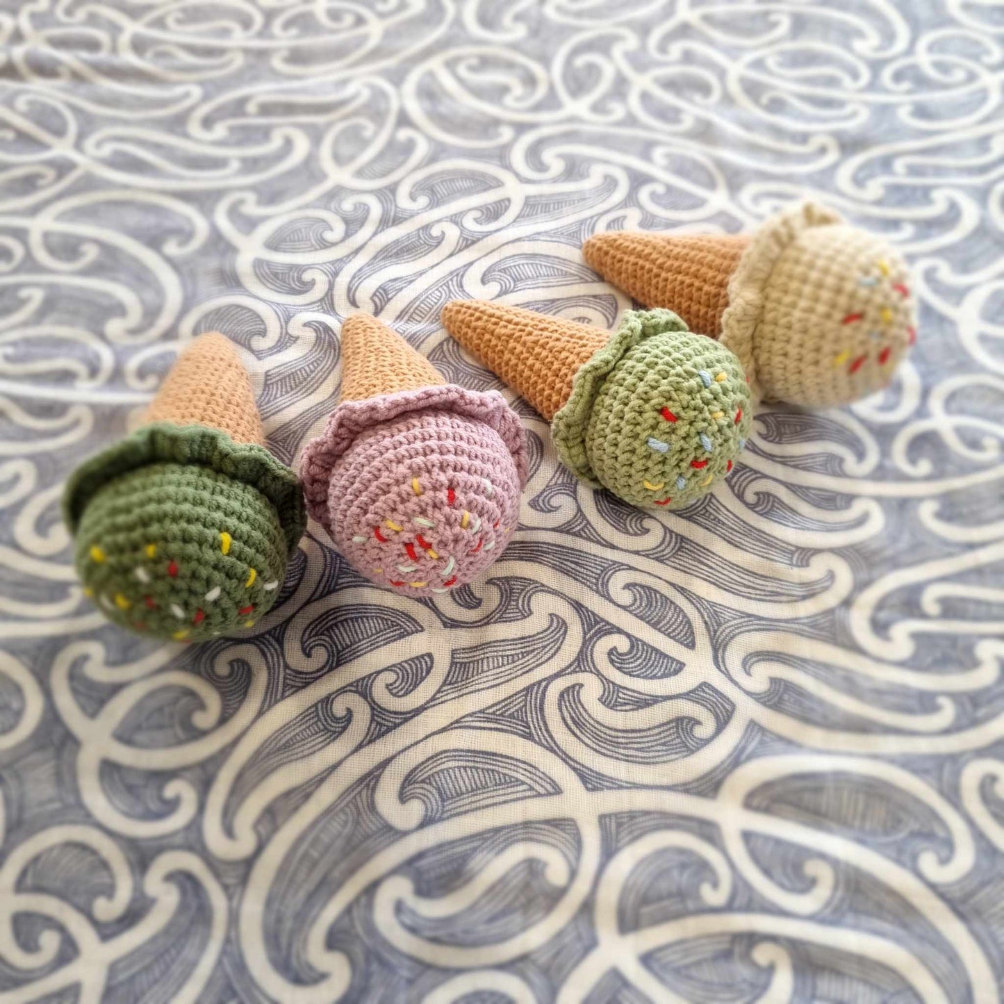 Crochet Ice Cream Set 4pcs