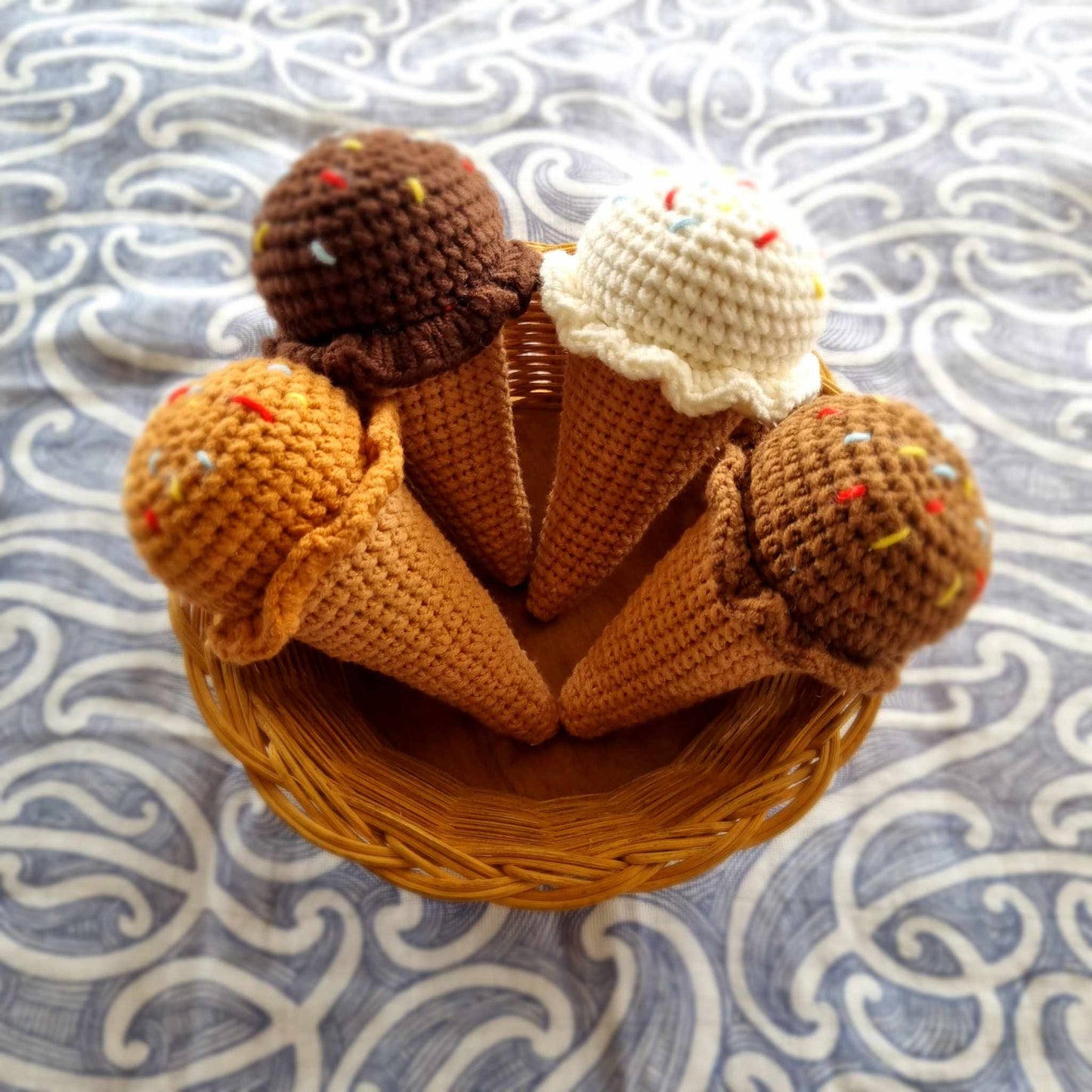 Crochet Ice Cream Set 4pcs