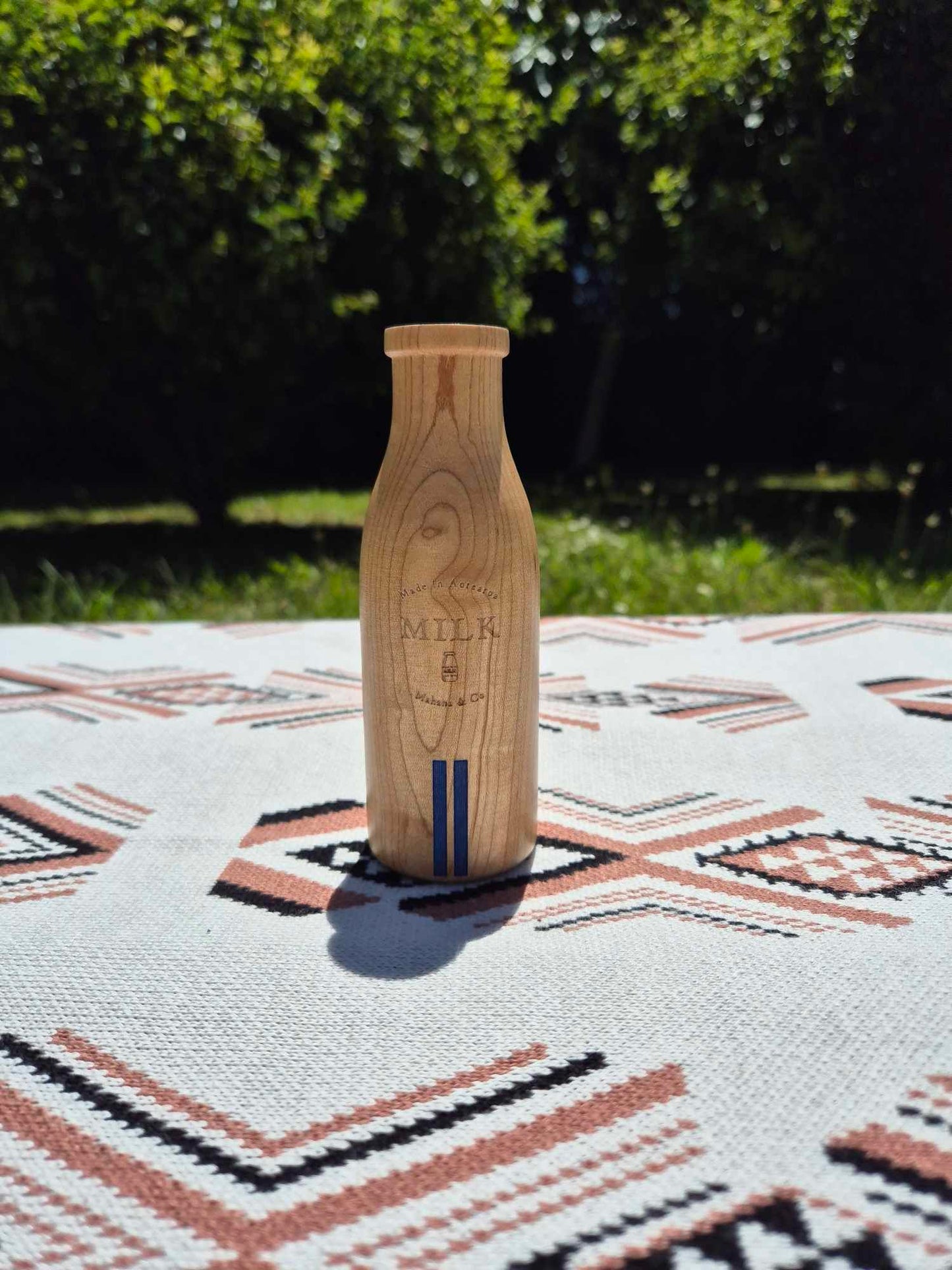 Wooden Milk/Miraka Bottle