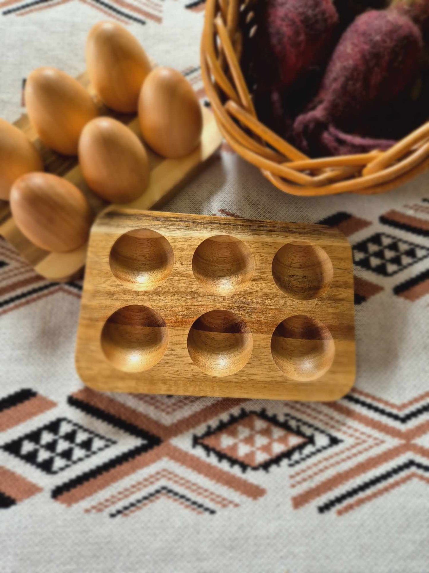 Wooden Egg Tray