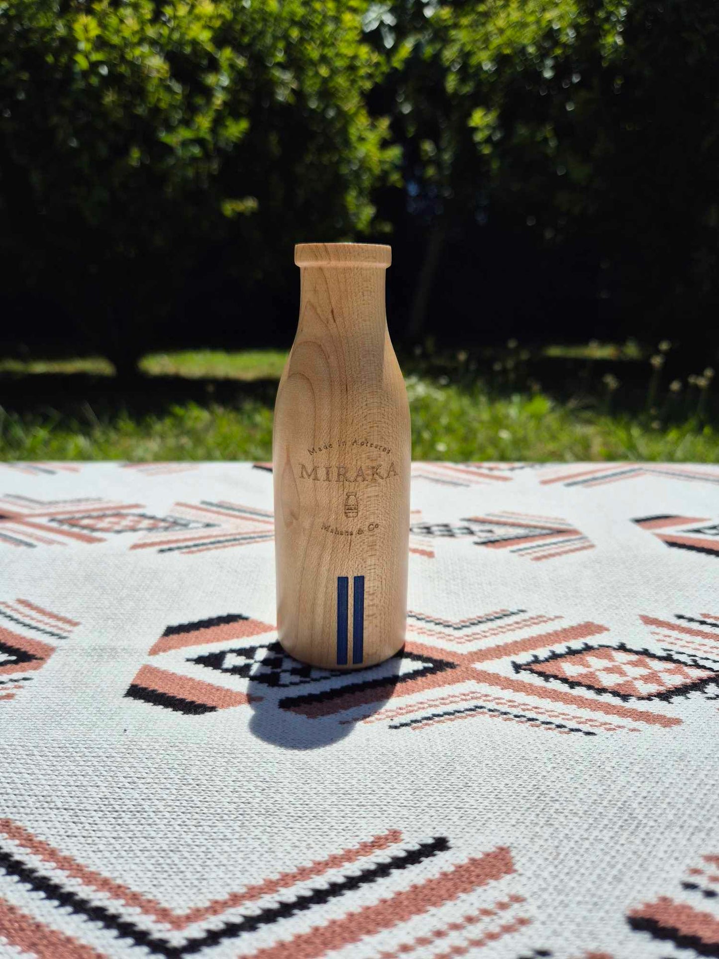 Wooden Milk/Miraka Bottle