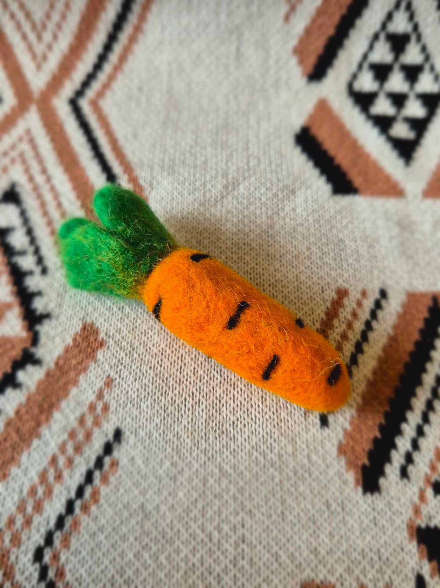 2pc Mini Felt Carrots