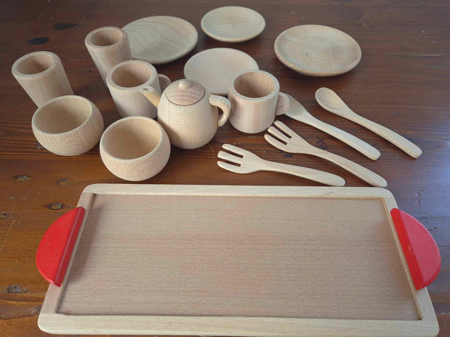 Wooden Tea Set 16pcs