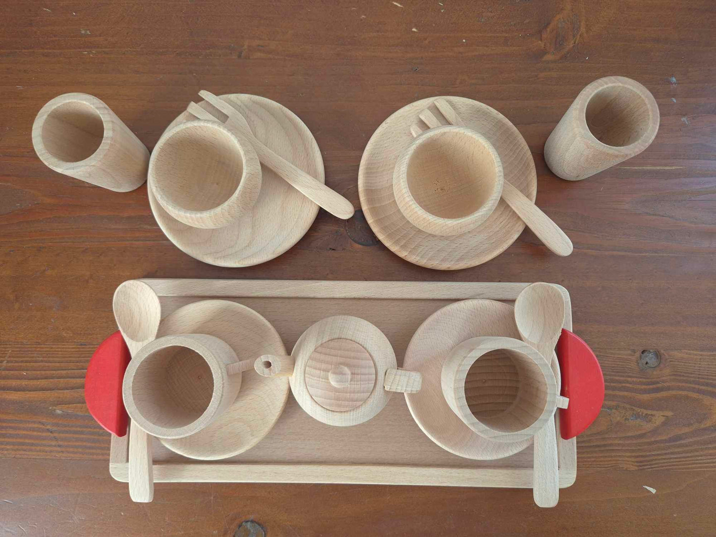 Wooden Tea Set 16pcs