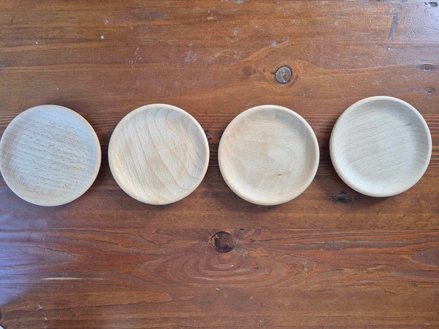 Wooden Plate Set 4pcs