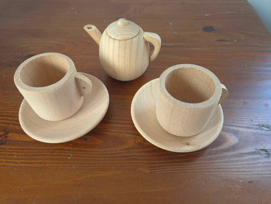 Wooden Tea Set 5pcs