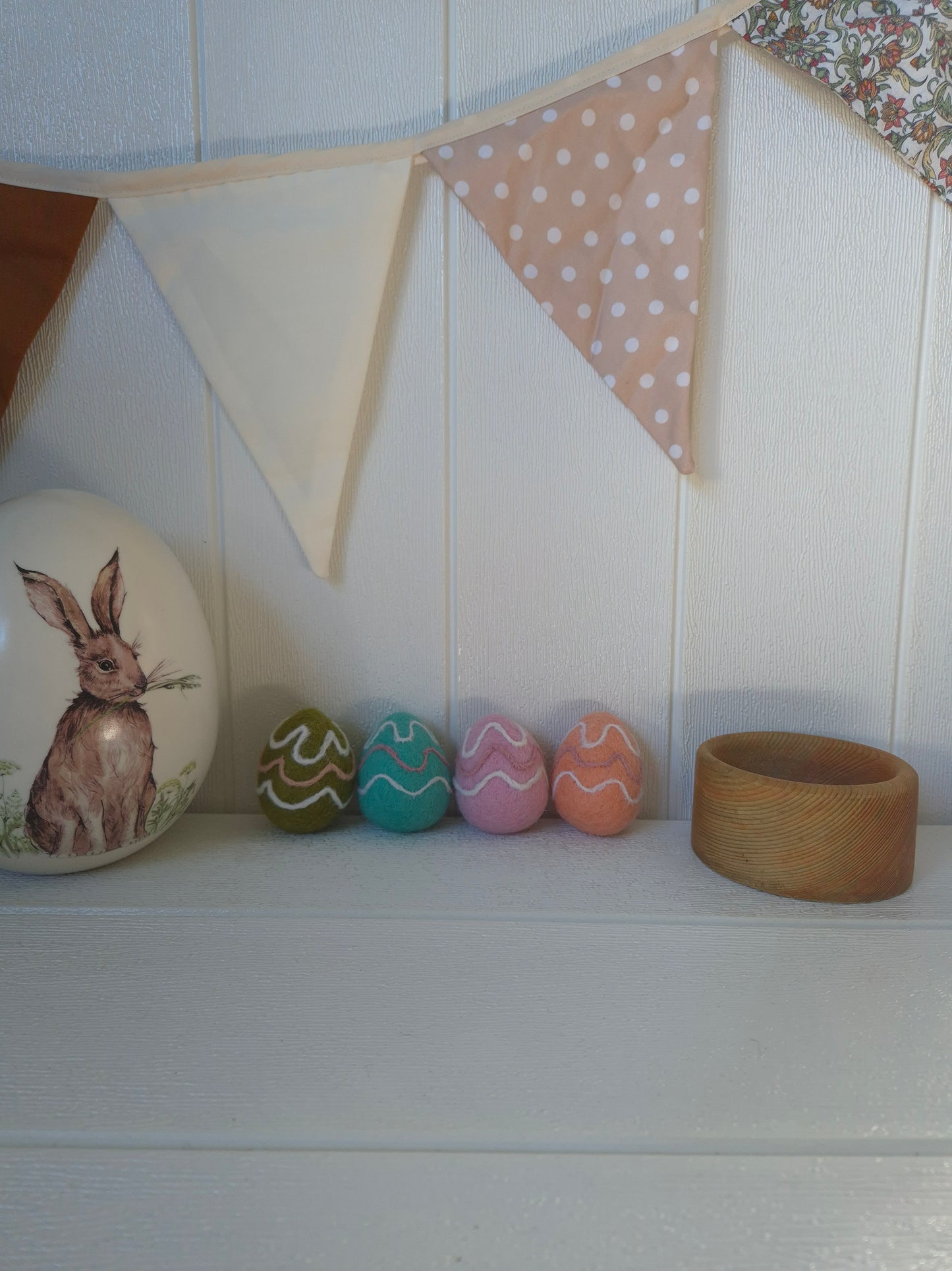 4pc Felt Zig Zag Eggs Set