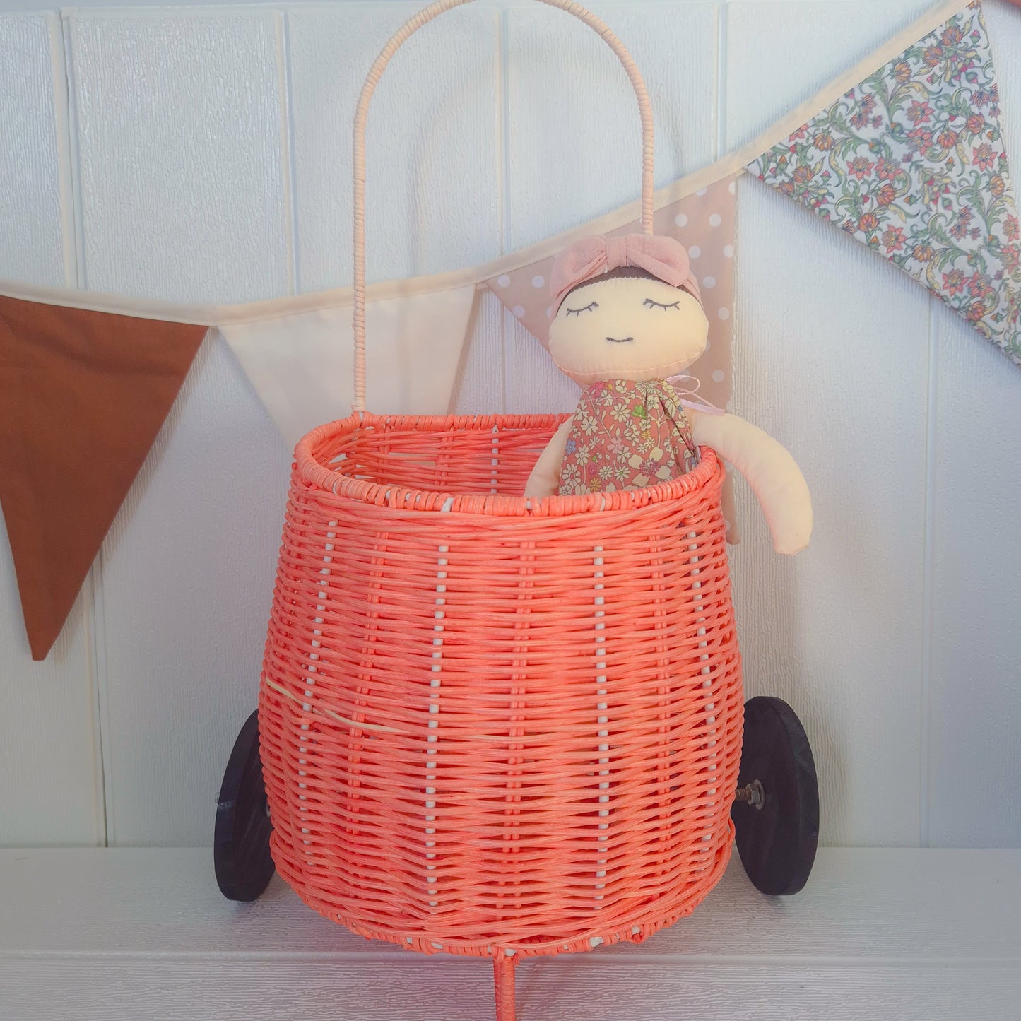 Rattan Pink Mini Luggy Seconds