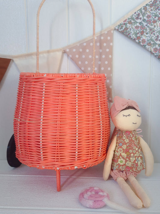 Rattan Pink Mini Luggy Seconds
