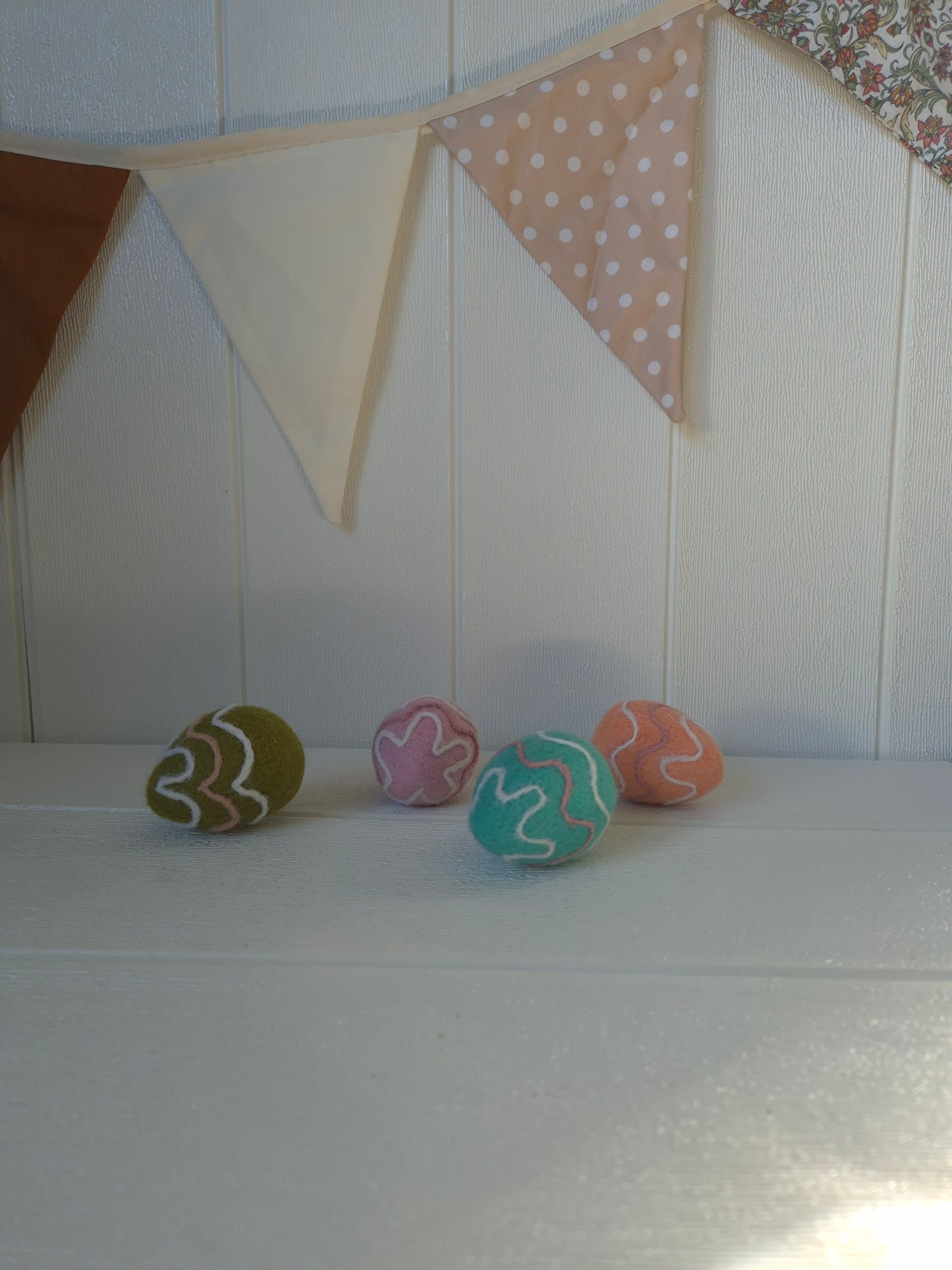 4pc Felt Zig Zag Eggs Set